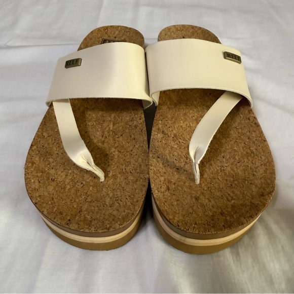 Women's Reef Cushion Sol Hi Platform Sandals Size 8 Ivory Platform Casual Beach - Picture 2 of 9